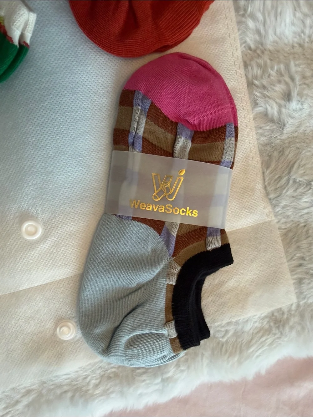 NWT Women’s No-Show Sock Set of 5 Multicolor Patterned Pack by Weava Socks